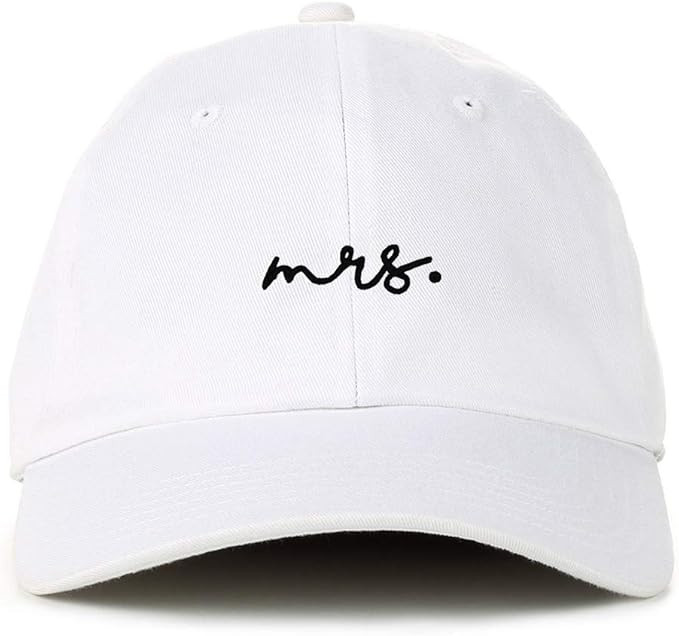 Mrs. Baseball Cap Embroidered Cotton Adjustable Dad Hat | Amazon (US)