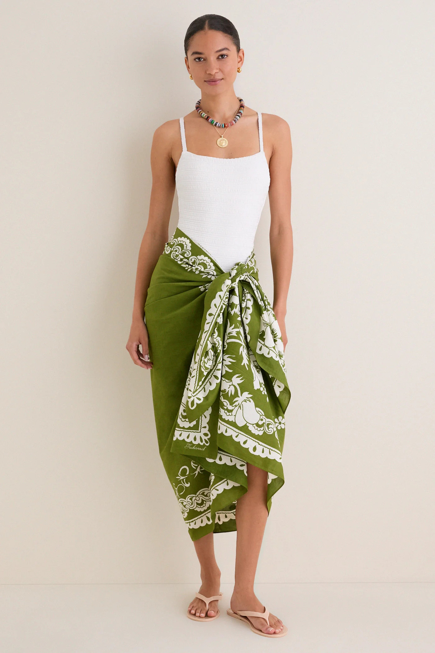 Kiwi Poolside Punch Cotton Pareo | Tuckernuck (US)