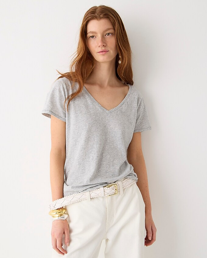 Vintage cotton V-neck T-shirt | J. Crew US