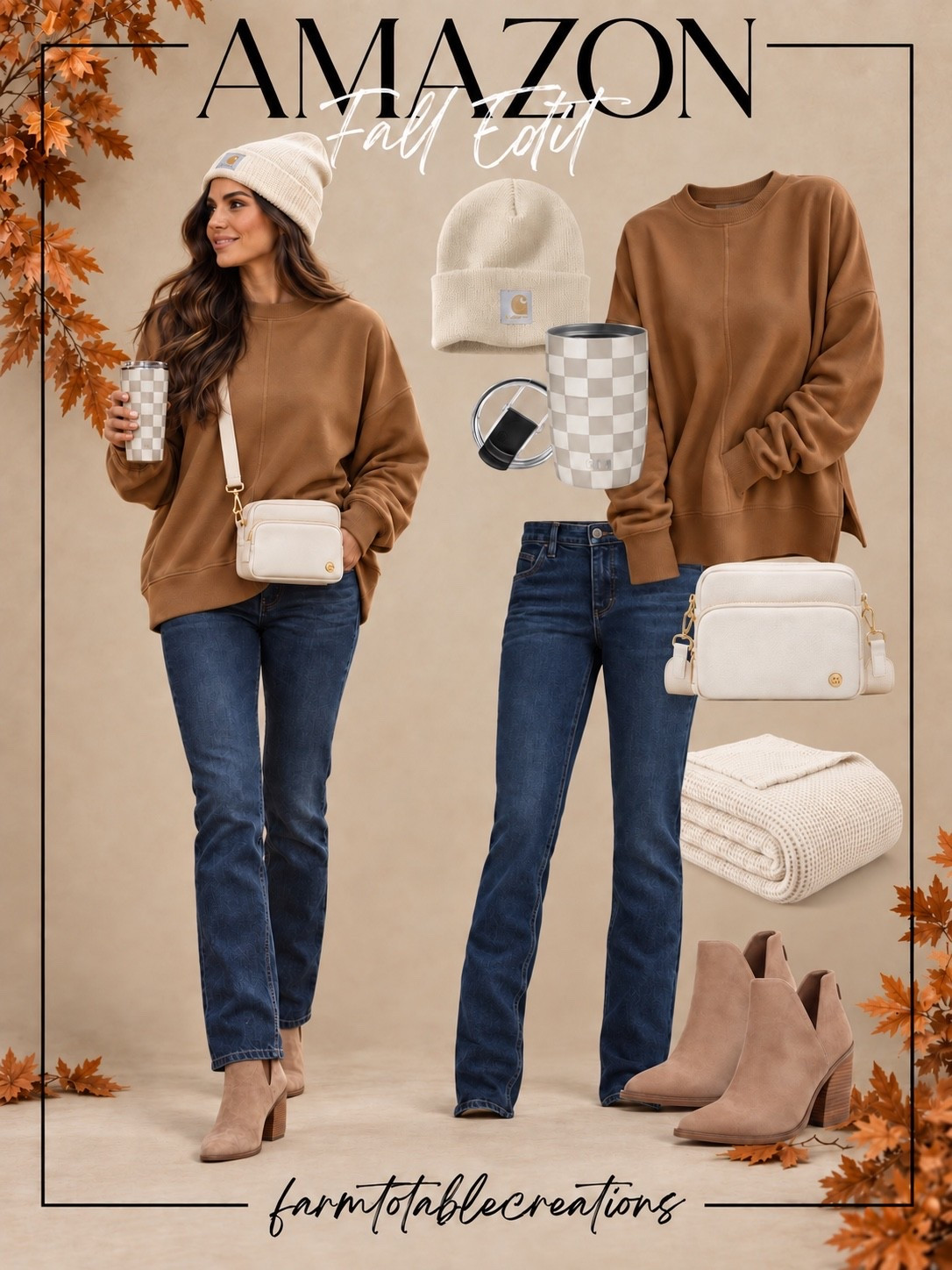 Bonfire Night Outfit 🔥🍂

The perfect Amazon bonfire night look for those crisp fall evenings! A cozy oversized sweatshirt paired with classic dark-wash denim and neutral ankle boots gives you that effortless, put-together style while still keeping things comfortable for a night around the fire.

Add a warm knit beanie, crossbody bag, cozy blanket, and your favorite tumbler for hot cider or cocoa, and you’re set for a chilly fall night outside. 🤎

Follow @farmtotablecreations on Instagram for more cozy home finds and trending decor.

#LTKStyle #AmazonFashion #AmazonFinds #AmazonStyle #BonfireNight #BonfireOutfit #FallOutfit #FallFashion #CozyFall #CozyOutfit #SweatshirtSeason #FallStyle #CasualFallStyle #AmazonFallFashion #LTKFinds

#LTKOver40 #LTKSeasonal #LTKmomlife