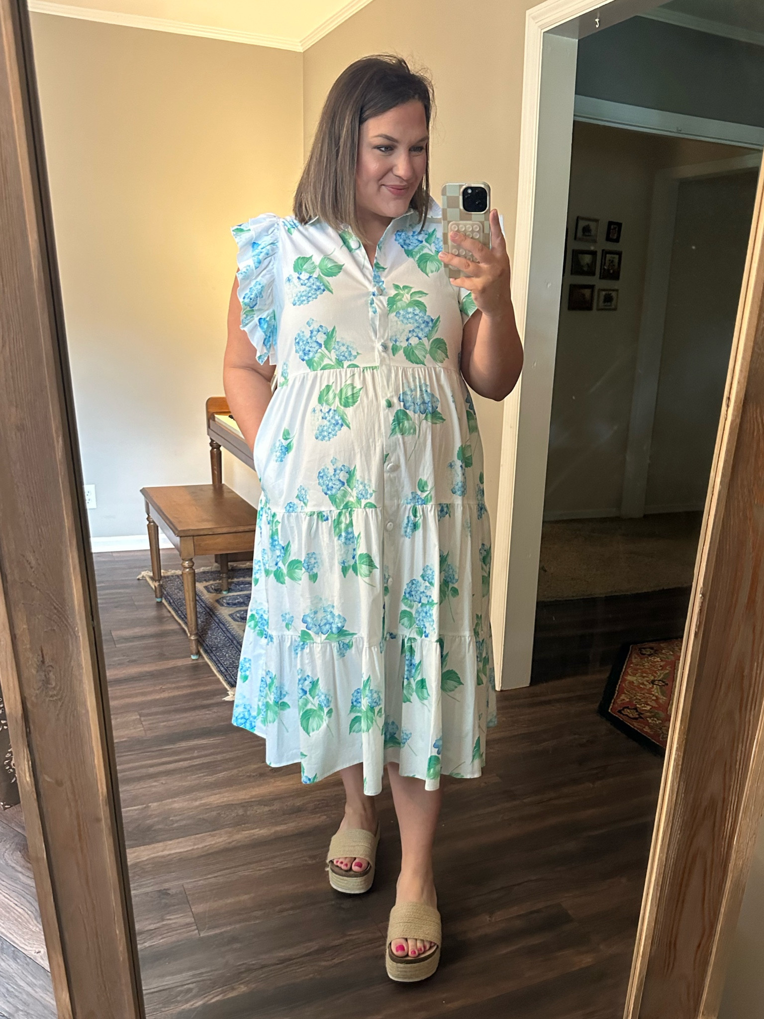 Spring dress 
Summer dress
Midi length dress 
Maternity bump friendly 

#LTKFindsUnder100 #LTKMidsize #LTKBump