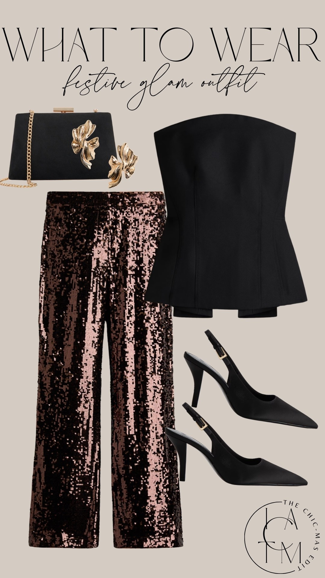 Festive holiday party outfit idea! I am loving sequin pants this year, instantly festive and great for NYE too

#LTKHoliday #LTKFindsUnder100