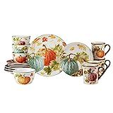 Certified International Harvest Autumn Havest 16 Pc Dinnerware Set, Service for 4, Multicolor | Amazon (US)