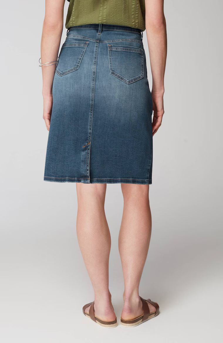 Button-Fly Denim Skirt | J. Jill