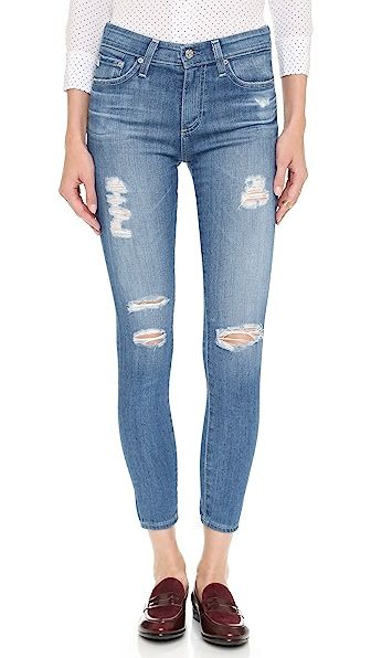 Farrah High Rise Crop Skinny Jeans | Shopbop