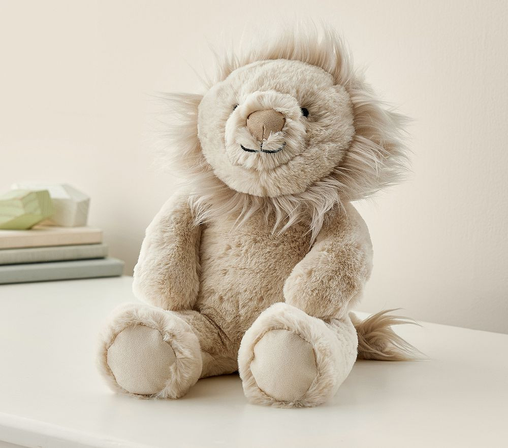 Taupe Lion Critter Plush | Pottery Barn Kids