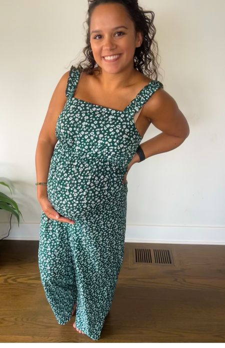 My favorite  bump friendly jumpsuit. I've literally lived in this since I started bumpin 

I'm wearing a small

Amazon fashion, affordable fashion, maternity outfits, maternity dresss

#LTKunder50 #LTKbump #LTKstyletip