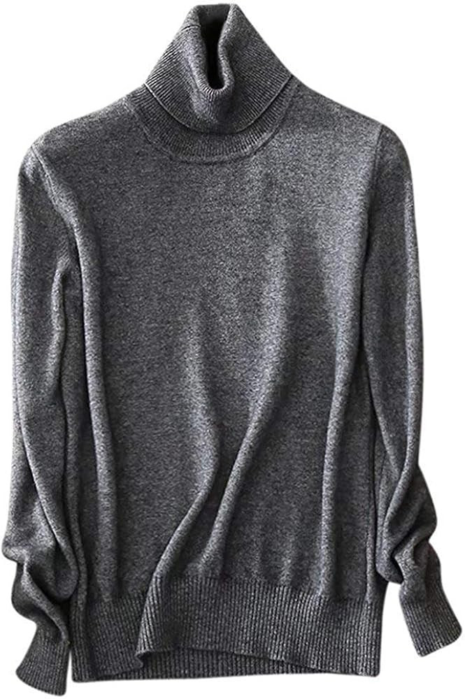 SANGTREE Women's Turtleneck Sweater, Soft Cashmere Blend | Amazon (US)