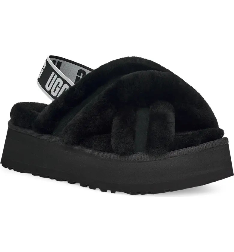 Disco Cross Genuine Shearling Slide | Nordstrom Rack