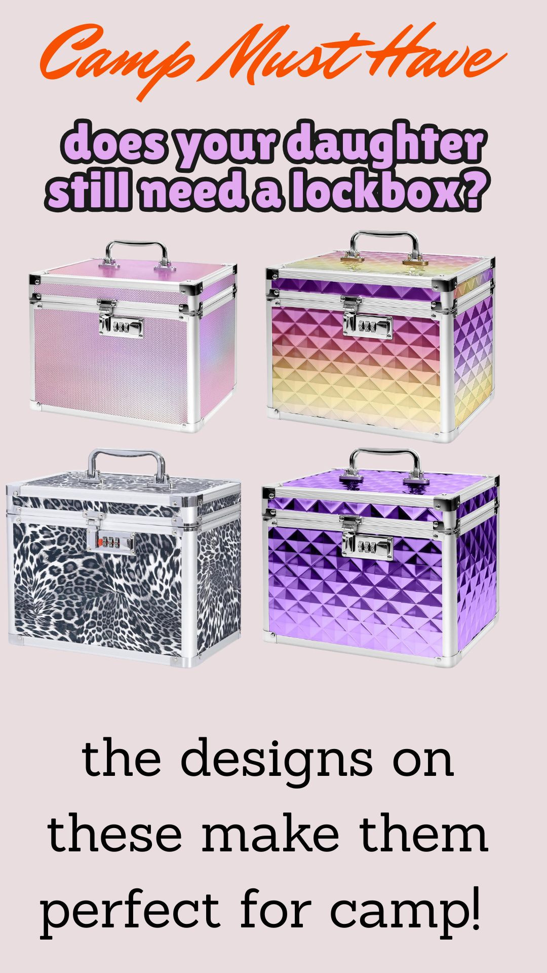 If your daughter still needs a lock box for camp - these come with the cutest designs making them perfect!  

 #LTKmomlife #LTKKids