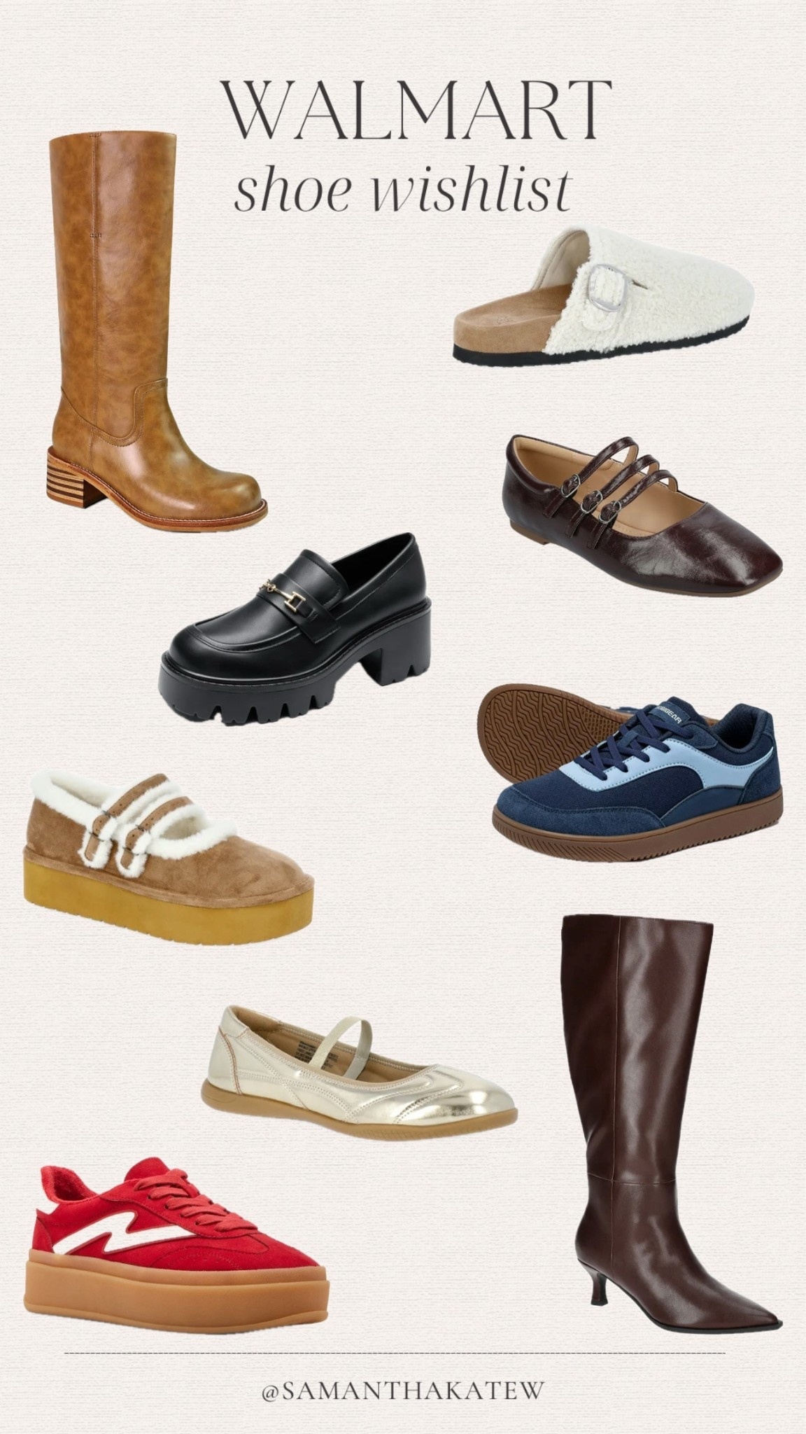 Walmart, fall shoes, sneakers, boots, women’s shoes 

#LTKShoeCrush #LTKFindsUnder100 #LTKWorkwear