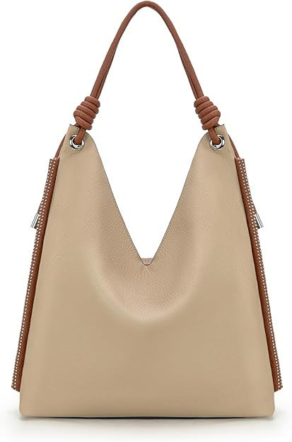 Montana West Hobo Bags for Women Soft Slouchy Top Handle Shoulder Purses Handbag with Knot Strap | Amazon (US)