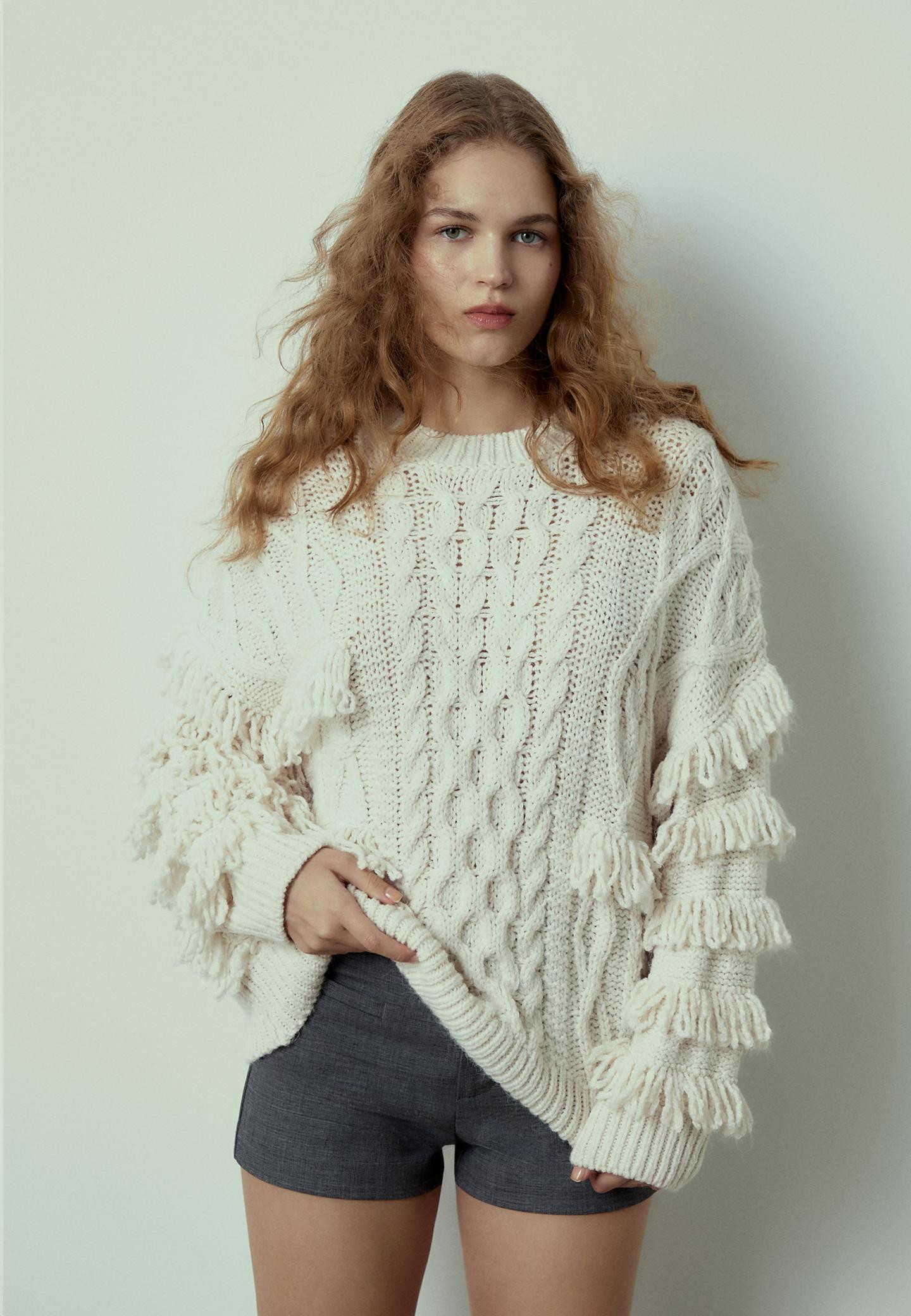 Fringed knit jumper£45.99Select size | Stradivarius (UK)