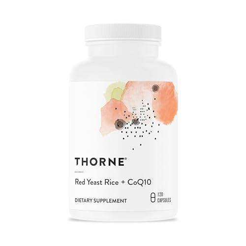 THORNE - Red Yeast Rice + CoQ10 - Supports Healthy Cholesterol Levels Already in a Normal Range & Heart Health - Added Antioxidant Support* - Third-Party Certified - Gluten-Free - 120 Capsules | Amazon (US)