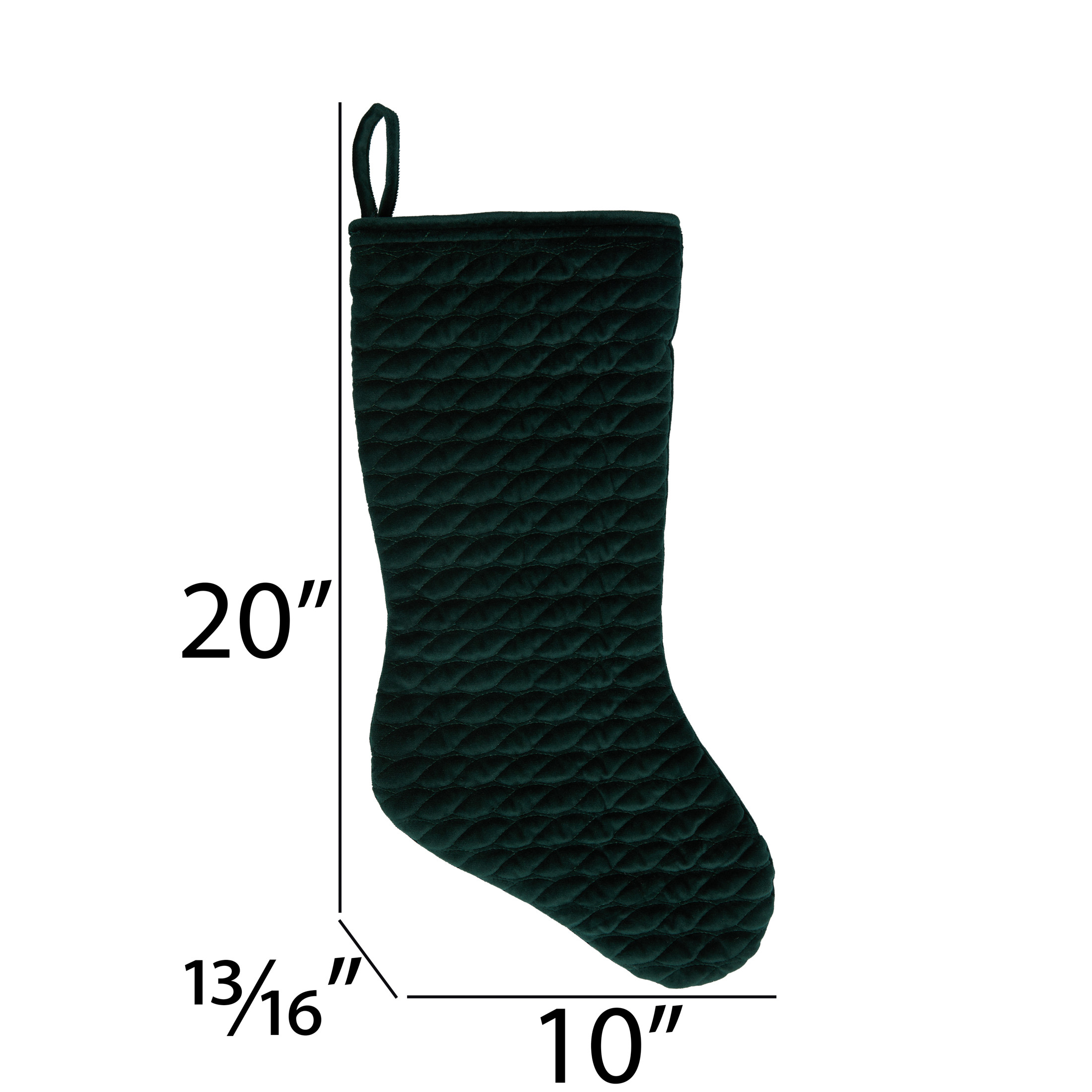 My Texas House Green Christmas Stocking Decoration, 20 in | Walmart (US)