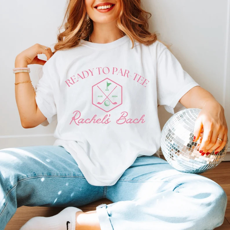 Ready to Par Tee Custom Bachelorette Shirts, Golf Bachelorette Party, Golfing Country Club Themed... | Etsy (US)