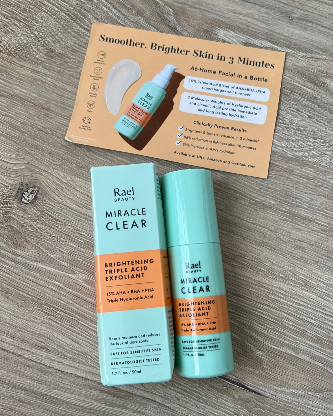 Rael Beauty 
Brightening Triple Acid Exfoliant 
Korean Beauty 

#LTKBeauty #LTKGiftGuide #LTKFindsUnder50