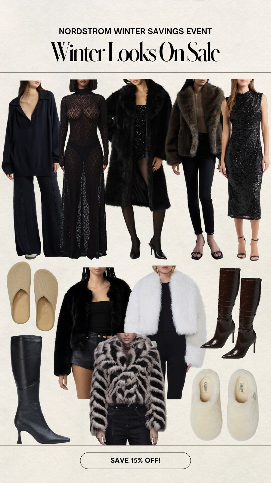 Nordstrom winter sale
Save up to 33% off faux fur coats, knee high boots and holiday dresses 



#LTKHoliday #LTKSaleAlert #LTKFindsUnder100