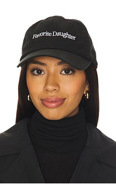 Favorite Daughter Classic Logo Baseball Hat in Black from Revolve.com | Revolve Clothing (Global)