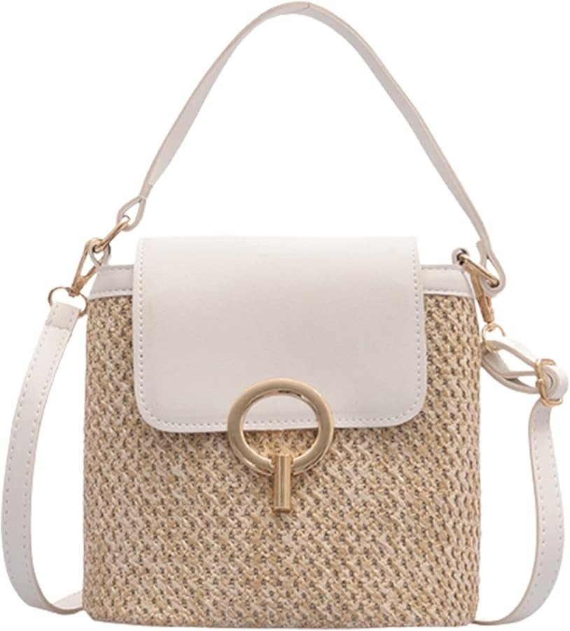 Crossbody Bags for Women Straw Beach Bag Hobo Bag Satchel Bag Tote Handbags Cute Straw Travel Bag... | Amazon (US)