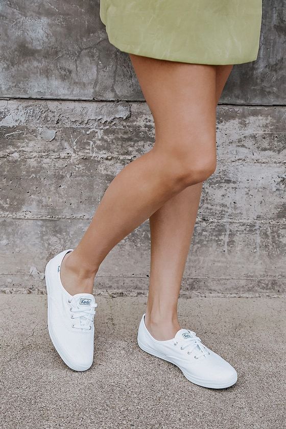 Champion White Canvas Sneakers | Lulus