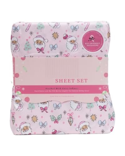 Envogue Christmas Winter Sheet Set (Coquette Santa, Full) | Amazon (US)