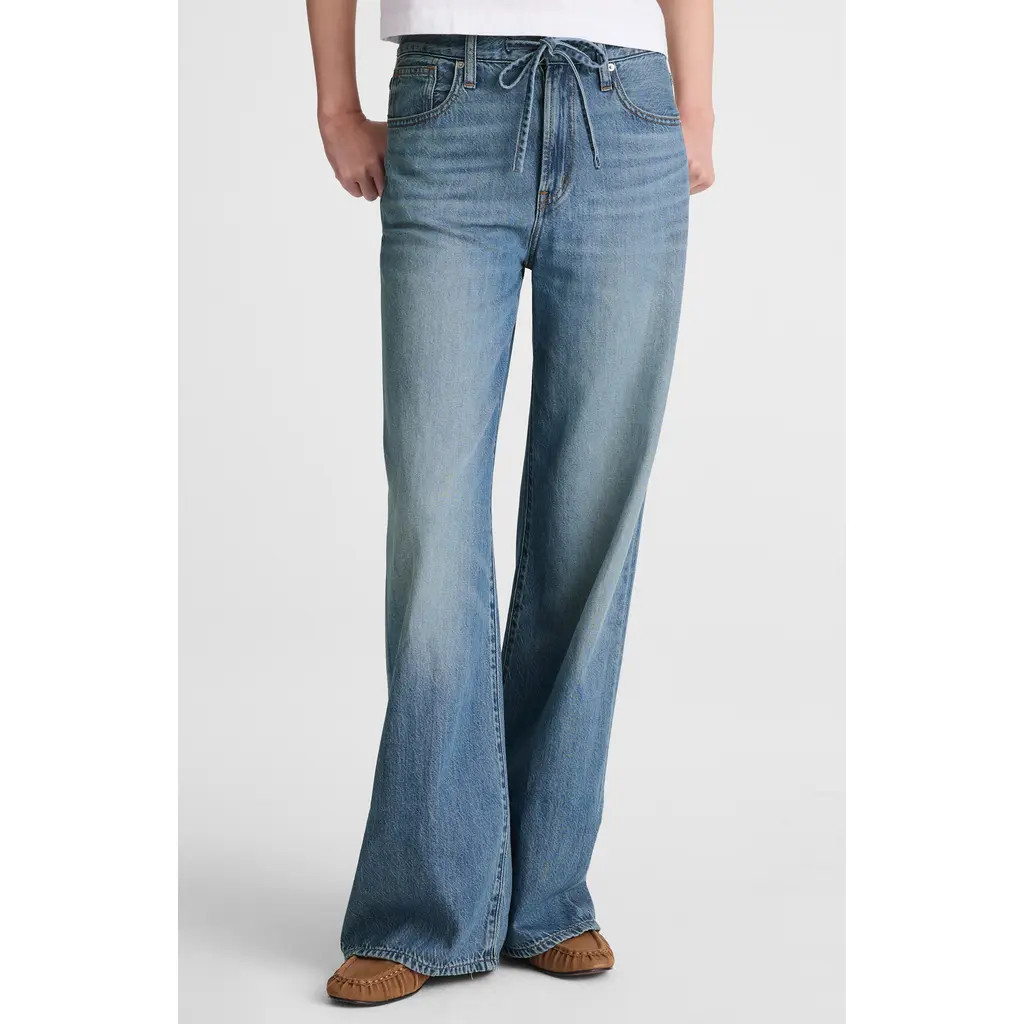Madewell Ultimate Wide Leg Jeans in Pickett Wash at Nordstrom, Size 31 | Nordstrom