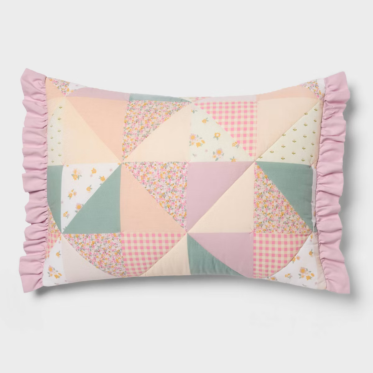 Standard Patchwork Kids' Pillow Quilt Sham - Pillowfort™ | Target