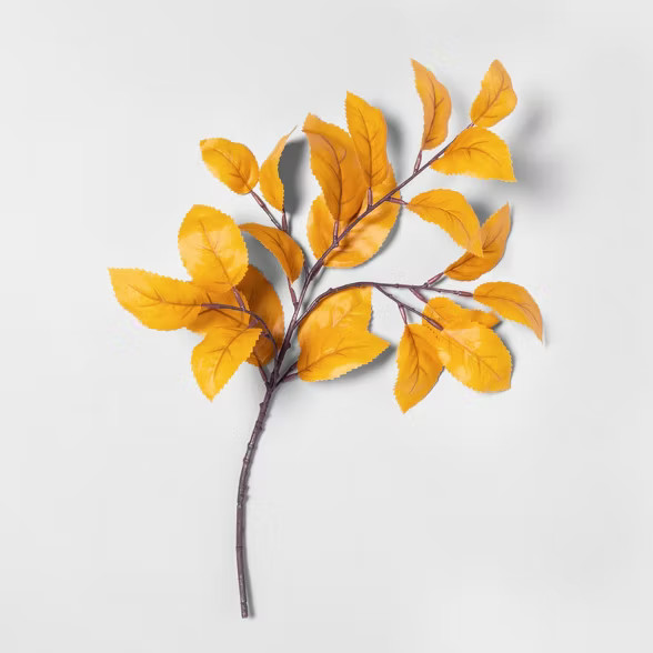 Faux Golden Aspen Leaves Stem - Hearth & Hand™ with Magnolia | Target