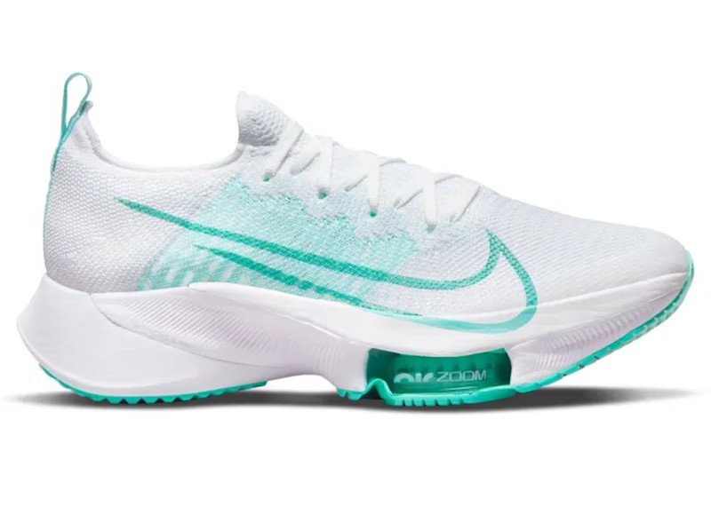 Nike Air Zoom Tempo Next% Flyknit Turquoise (Women's) Sneakers in White/Tuquoise | StockX