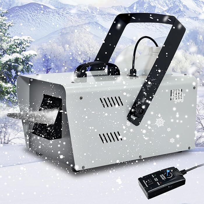 TCFUNDY Snow Machine 1500W Snow Making Machine Snowflake Maker for Christmas Wedding Kids Party S... | Amazon (US)