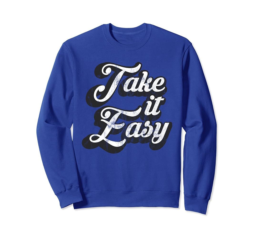 Take It Easy Graphic ASM Design Sweatshirt | Amazon (US)