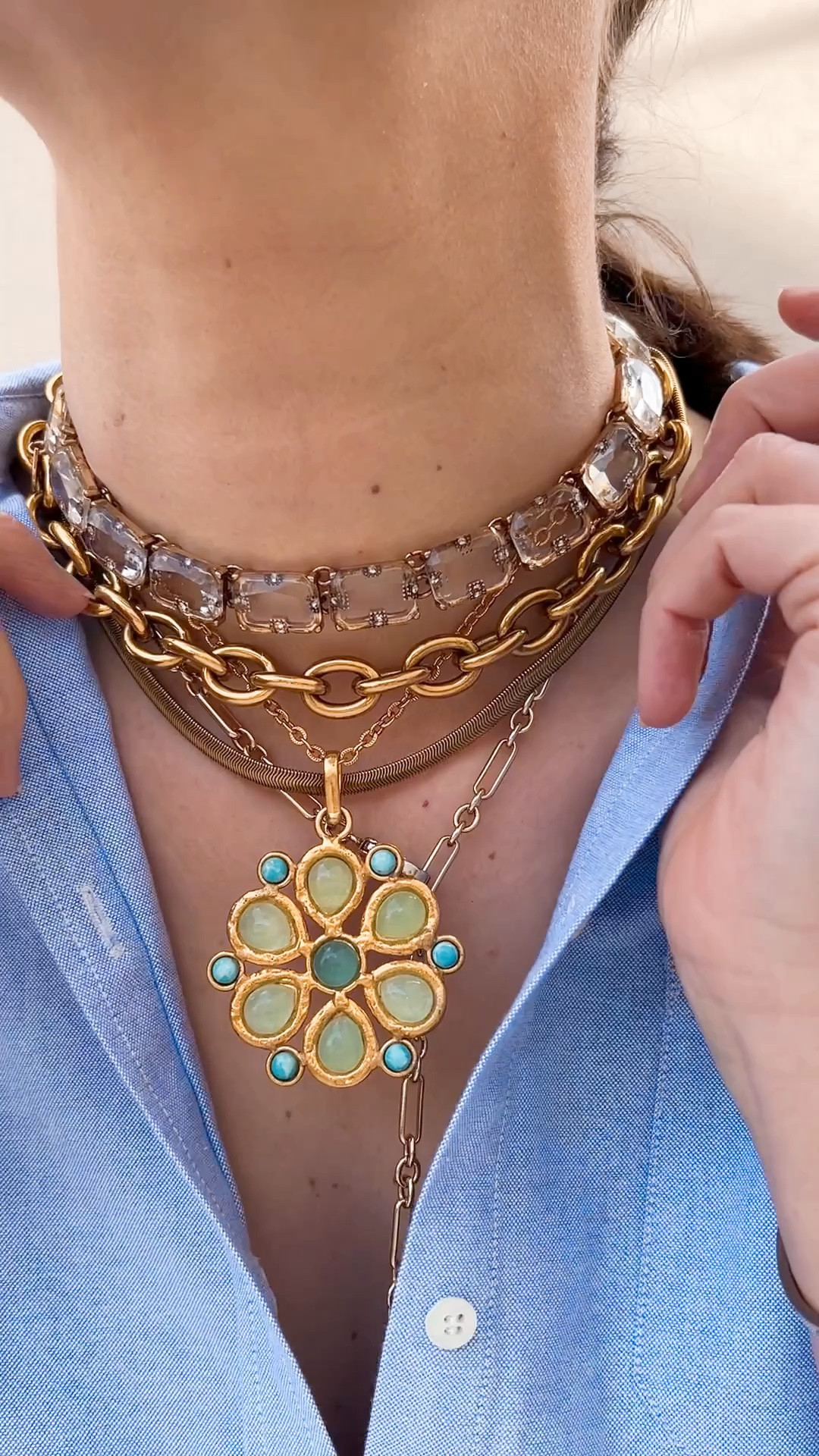 Spring trend 2024 - Neck mess

Transform your look by layering an assortment of necklaces in varying lengths, textures, and styles. Mix metals fearlessly, experiment with different charms, and let your creativity run wild. 

It’s all about expressing your unique style and having fun with your jewelry collection. Let your creativity shine and adorn your neck with a fabulous mess of chains, charms, and pendants! 

#LTKworkwear #LTKstyletip #LTKeurope