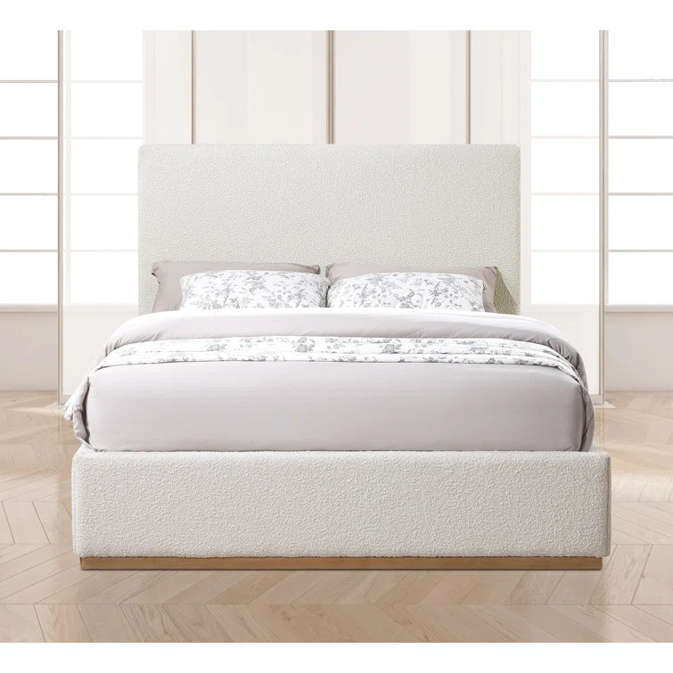 Piero Boucle Fabric Bed | Wayfair North America