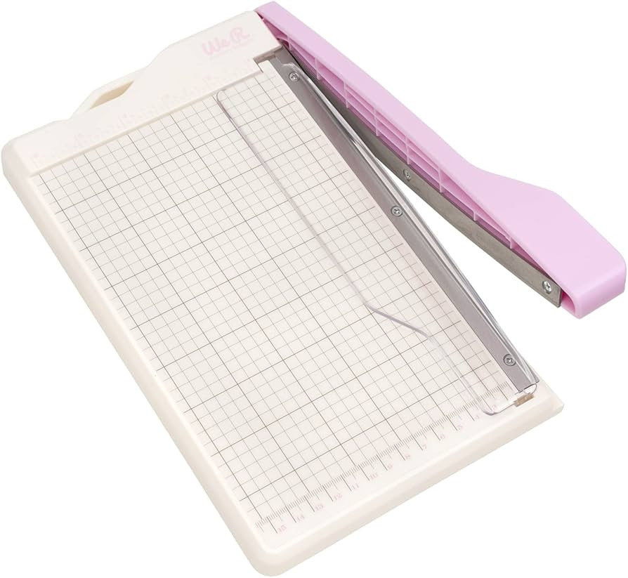 We R Memory Keepers Mini Guillotine Paper Trimmer – Lilac, Compact Paper Cutter, 1/4-Inch Grid ... | Amazon (US)
