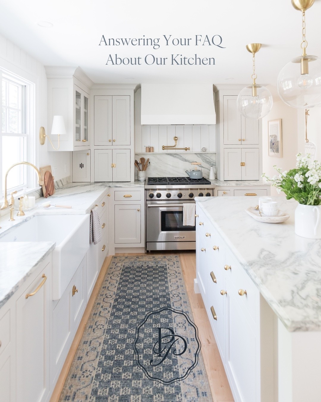 Answering all of your most frequently asked questions about our personal kitchen design. This is the kitchen project that catapulted Penny & Pearl Design and it’s our very favorite project ever because we get to live in and love it daily. 

Over the years we’ve been asked many questions about our kitchen so we found it fitting to finally answer the top questions in one place so you can save it for later, share with a friend and even shop everything pictured. 

Comment SHOP for all of the links we can possibly give including our fave runner, hardware, lighting, counter stools— yup, all of it. Follow along @pennyandpearldesign for more interior design and home style on IG and LTK ✨





#LTKStyleTip #LTKHome #LTKFamily