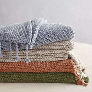 Rope Fringe Cotton Throw | Ballard Designs, Inc.
