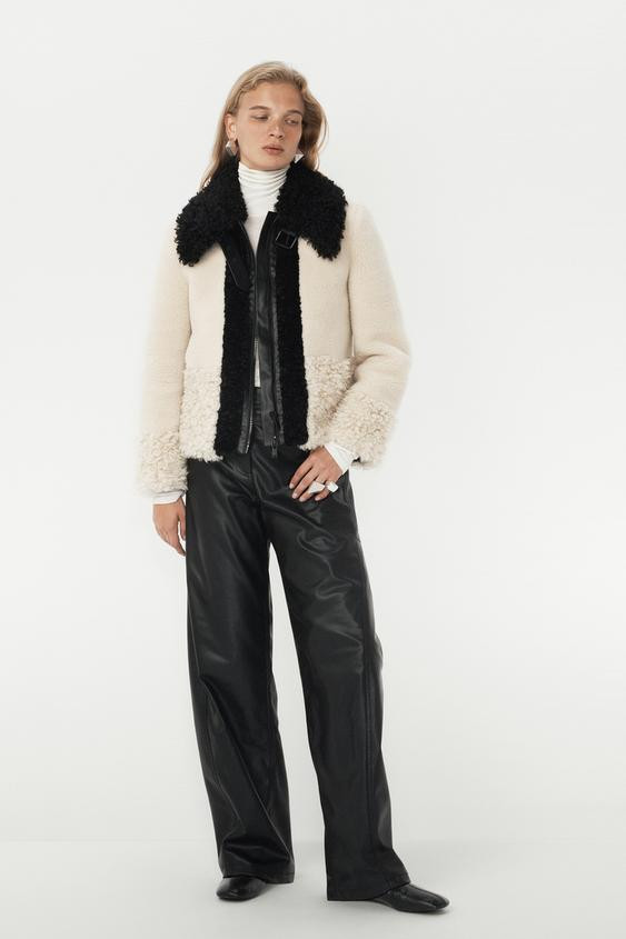 FAUX FUR PATCHWORK JACKET - THE ITEM ZARA WOMAN | Zara US