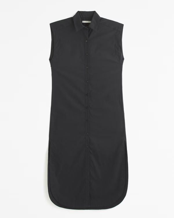 Button-Through Midi Shirt Dress | Abercrombie & Fitch (US)