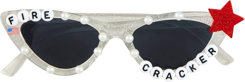 Mud Pie Children's Silver Sassy Patriotic Shades | Amazon (US)