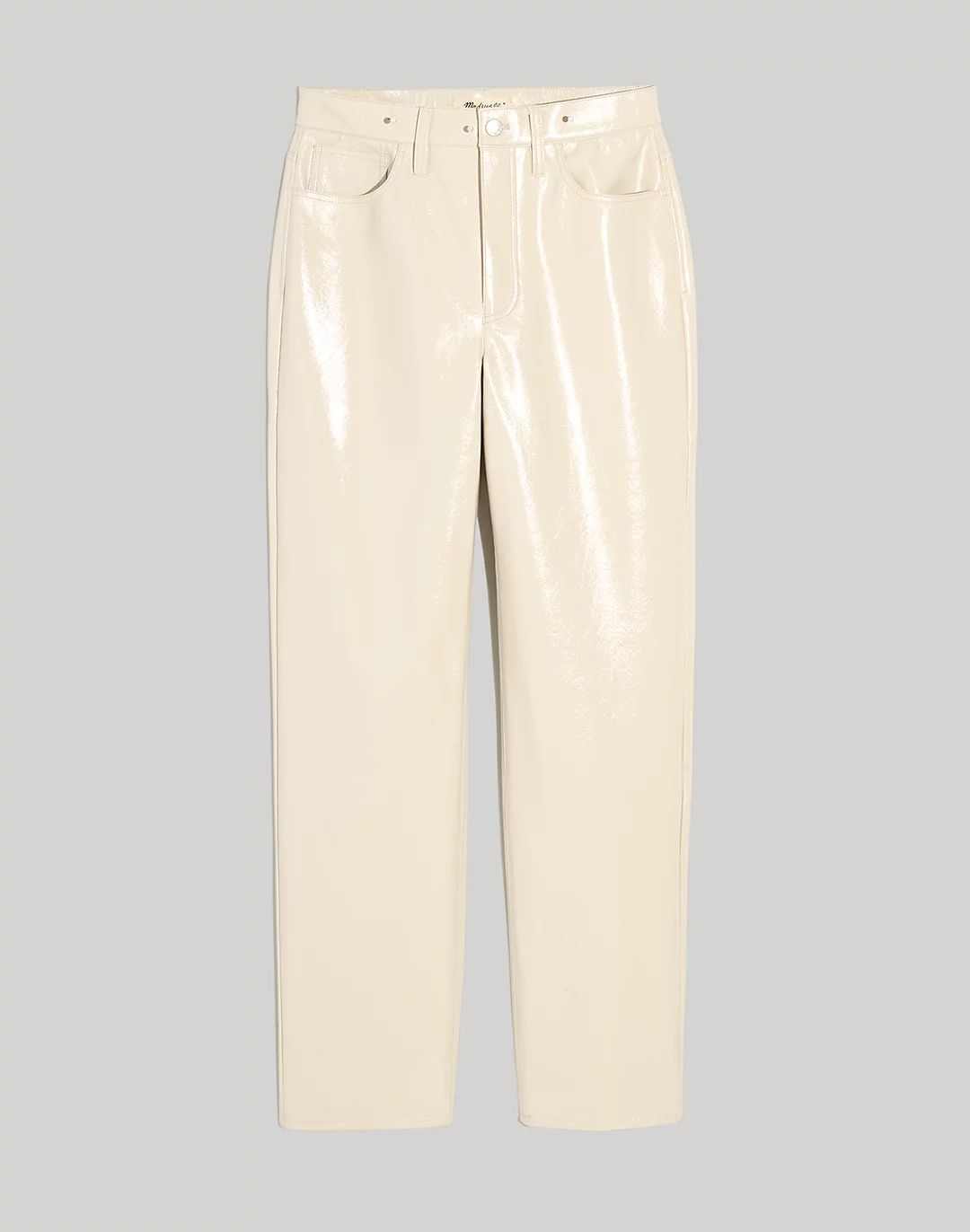 The Perfect Vintage Straight Pant: Faux Leather Edition | Madewell
