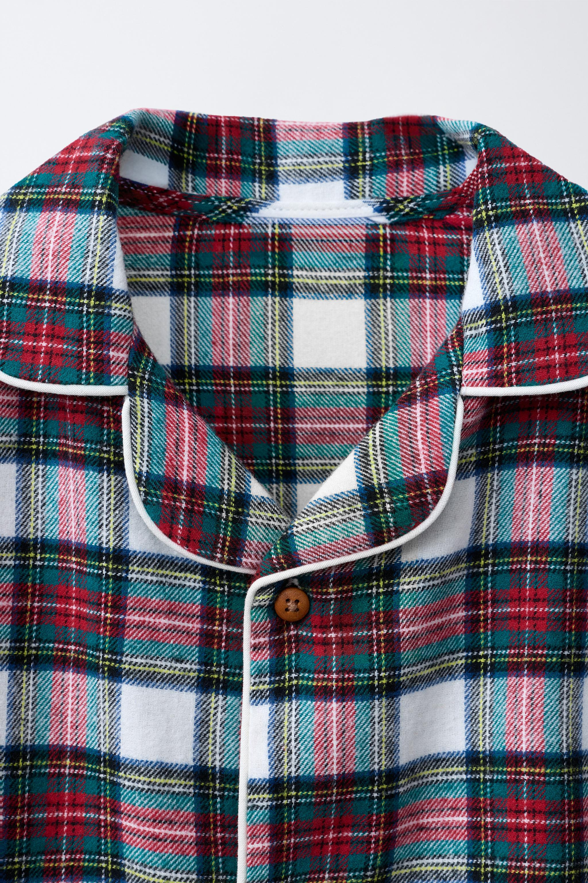 AGES 3-6 / CHECK FLANNEL PYJAMAS | Zara UK