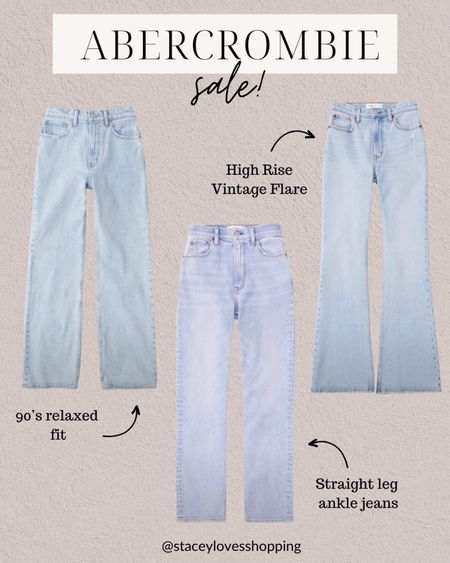 Abercrombie sale! 20% off with code AFLTK - flare jeans, straight leg jeans and the 90’s fit are my go to jeans for fall!



#LTKfindsunder100 #LTKsalealert #LTKSale