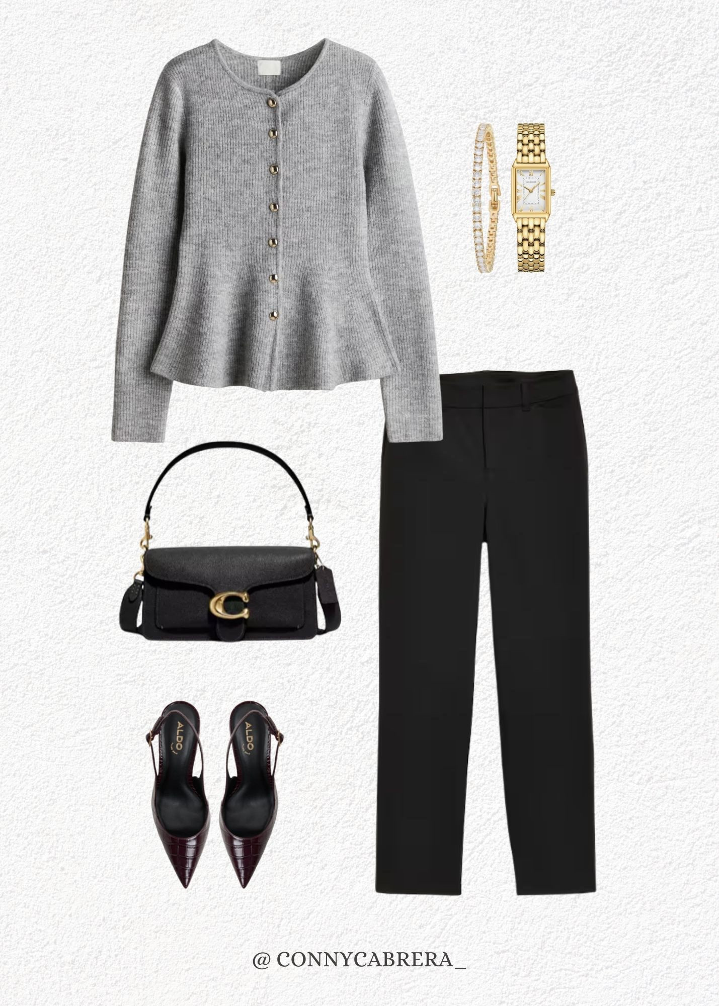 Fall and Winter Outfit Idea, cherry coded winter, meeting and service outfits, outfit ideas, coach tabby shoulder bag, Aldo slingback heels 

#LTKgrwm #LTKootd