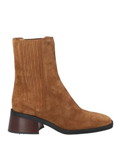 Tod's Woman Ankle boots Tan Size 7.5 Leather, Elastic fibres | YOOX (US)