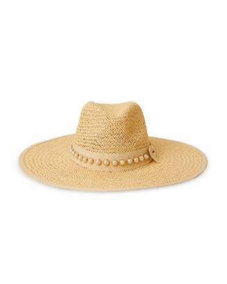 Cassie Faux Pearl Straw Hat | Bloomingdale's (US)