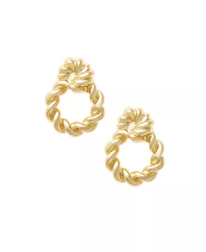Gold Plated Twisted Knot Earrings | Macys (US)