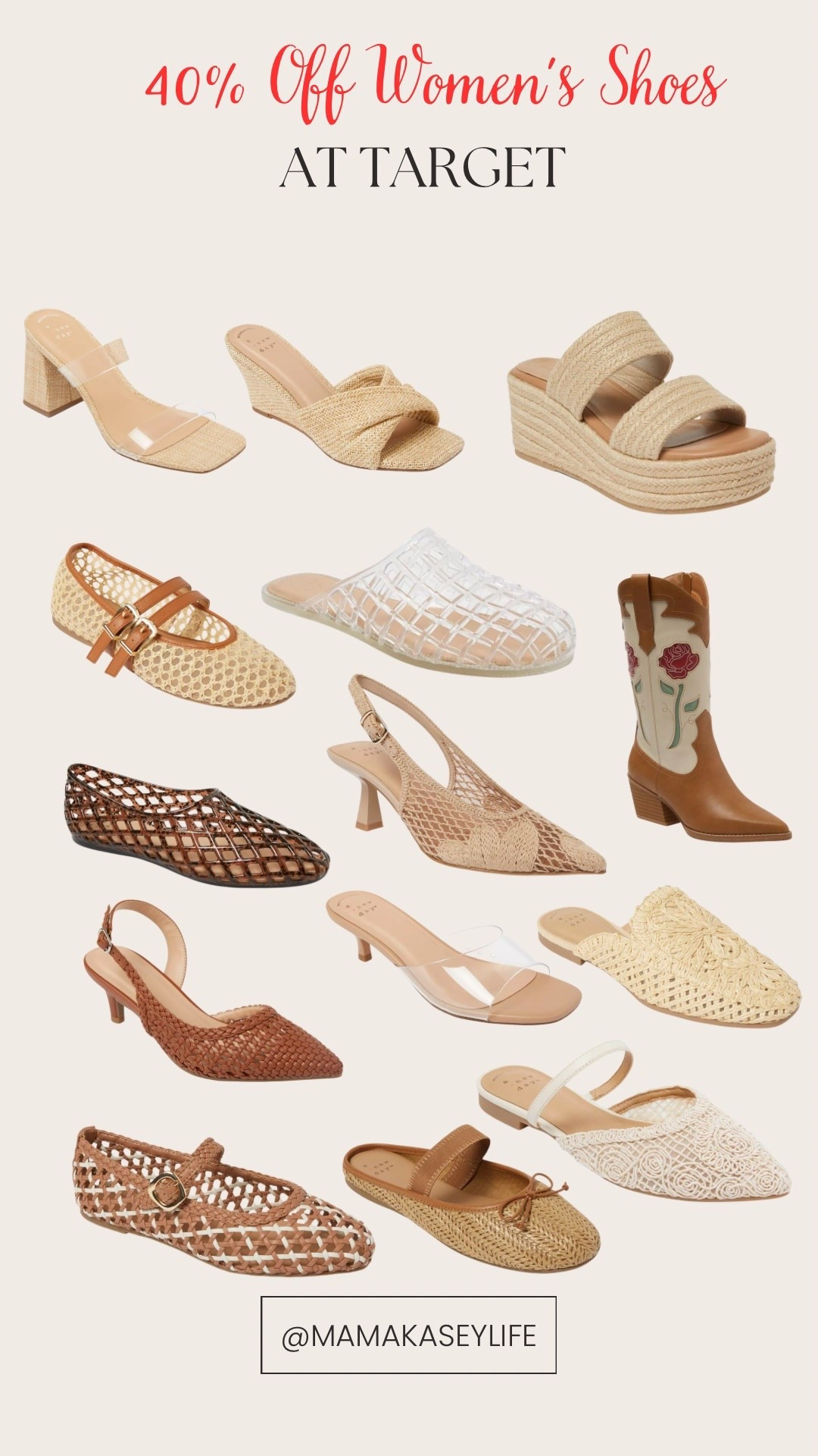 Target women’s shoes on sale! Spring shoes, clear strap heel, western boots for women, rattan shoes, mules for women, vacation shoes


#LTKmomlife #LTKSeasonal #LTKSaleAlert