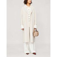 S Max Mara Ladies White Esturia Wool Coat, Size: 8 | Selfridges