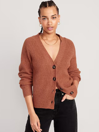 Shaker-Stitch Cardigan Sweater for Women | Old Navy (US)